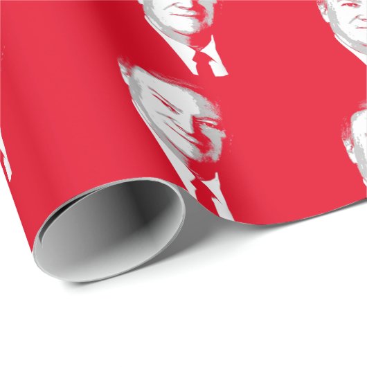 RED STAAT GESCHENKPAPIER (Rolleneckpunkt)