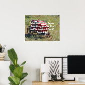 Red Stagecoach Funny Poster (Heimbüro)