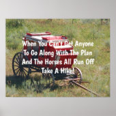 Red Stagecoach Funny Poster (Vorne)
