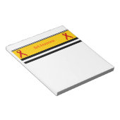 Red Standard Ribbon Notizblock (angewinkelt)