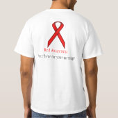 Red Standard Ribbon T-Shirt (Rückseite)
