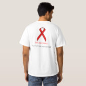 Red Standard Ribbon T-Shirt (Schwarz voll)