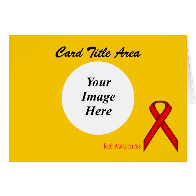 Red Standard Ribbon Template by Kenneth Yoncich (Vorderseite (Horizontal))