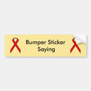 Red Standard Ribbon von Kenneth Yoncich Autoaufkleber