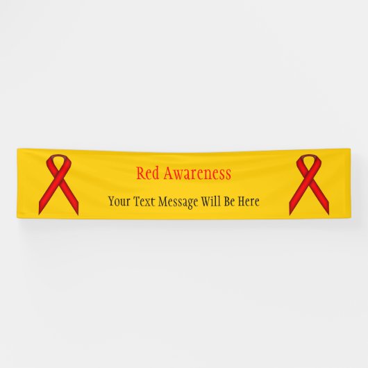 Red Standard Ribbon von Kenneth Yoncich Banner (Horizontal)