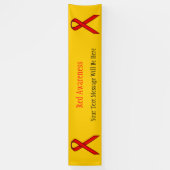 Red Standard Ribbon von Kenneth Yoncich Banner (Vertikal)
