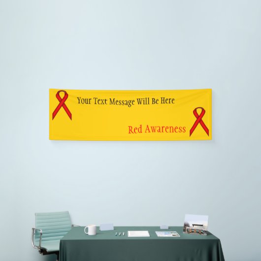 Red Standard Ribbon von Kenneth Yoncich Banner (Messeveranstaltung)