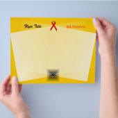 Red Standard Ribbon von Kenneth Yoncich Flyer (Hand)