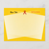 Red Standard Ribbon von Kenneth Yoncich Flyer (Hinten)