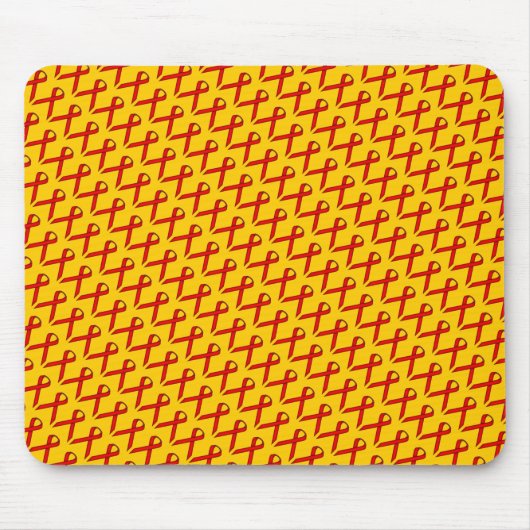 Red Standard Ribbon von Kenneth Yoncich Mousepad (Vorne)