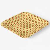 Red Standard Ribbon von Kenneth Yoncich Pappteller (Gewinkelt)