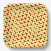 Red Standard Ribbon von Kenneth Yoncich Pappteller (Vorderseite)