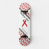 Red Standard Ribbon von Kenneth Yoncich Skateboard (Vorderseite)