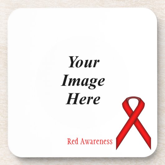Red Standard Ribbon von Kenneth Yoncich Untersetzer (Vorderseite)
