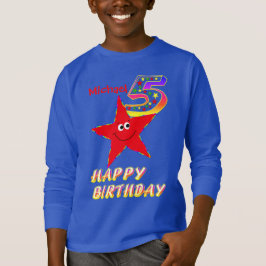 Red Star 5 Geburtstags-Shirt Hoodie