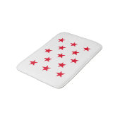 Red Star Badematte (Schrägansicht)