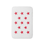 Red Star Badematte (Vorderseite Vertikal)