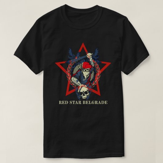 Red Star Belgrade Geschenkidee T-Shirt (Design vorne)