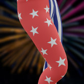 Red Star Blue Stripes Fun Sommer Leggings