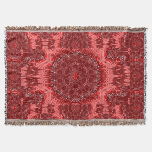 Red Star Blume Tapestry Decke (Vorderseite)
