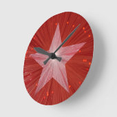 Red Star Clock Runde Wanduhr (Winkel)