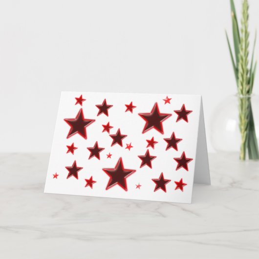 Red Star Feiertagskarte (Vorderseite)