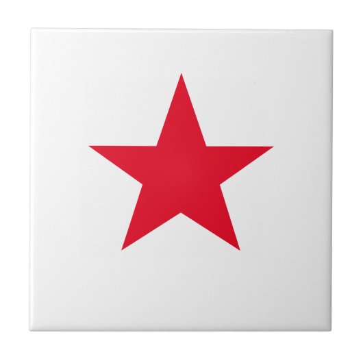 Red Star Fliese (Vorderseite)