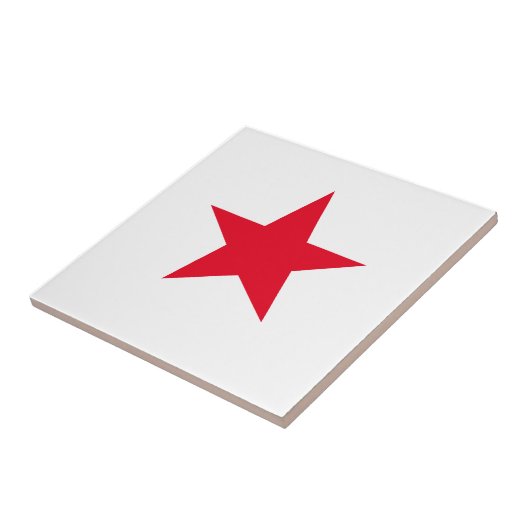 Red Star Fliese (Seite)