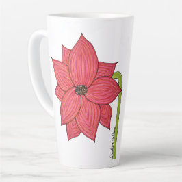 Red Star Flower Milchtasse
