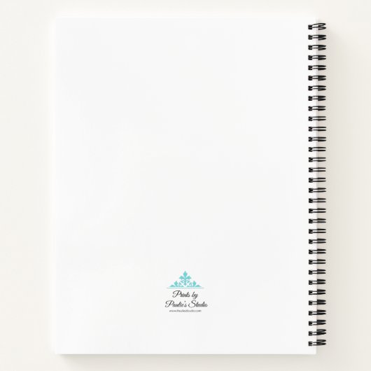 Red Star Flower Notizblock (Rückseite)