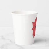 Red Star Flower Pappbecher (Rechts)