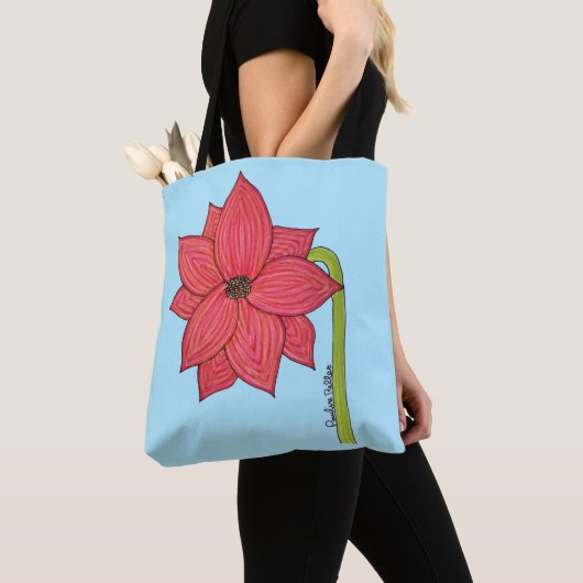 Red Star Flower Tasche (Von Nahem)