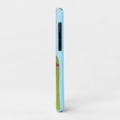 Red Star Flower with Blue background Case-Mate iPhone Hülle (Hinten/Links)