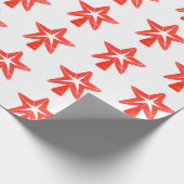 Red Star Geschenkpapier (Ecke)