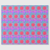Red Star Kaleidoskop Boho Geschenkpapier (Flach)