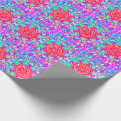 Red Star Kaleidoskop Boho Geschenkpapier (Ecke)