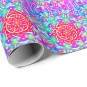 Red Star Kaleidoskop Boho Geschenkpapier (Rolleneckpunkt)