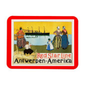 Red Star Line ~ Antwerpen-Amerika Magnet (Horizontal)