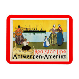 Red Star Line ~ Antwerpen-Amerika Magnet