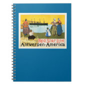 Red Star Line ~ Antwerpen-Amerika Notizblock (Vorderseite)