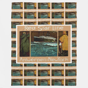 Red Star Line ~ Antwerpen-New York Fleecedecke