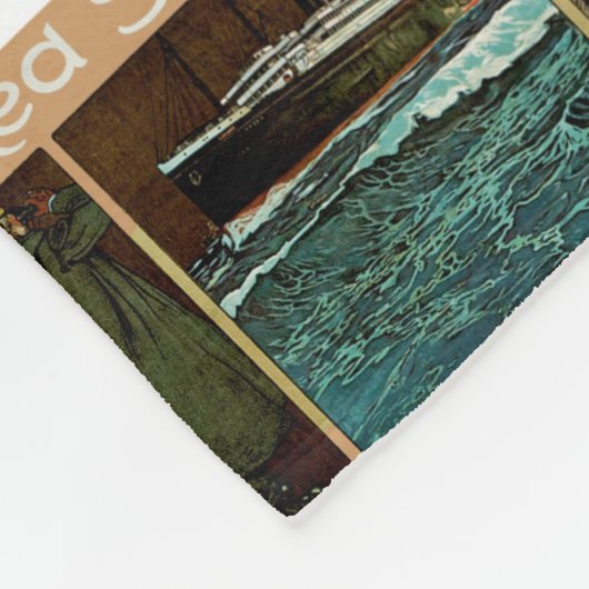 Red Star Line ~ Antwerpen-New York Fleecedecke (Ecke)