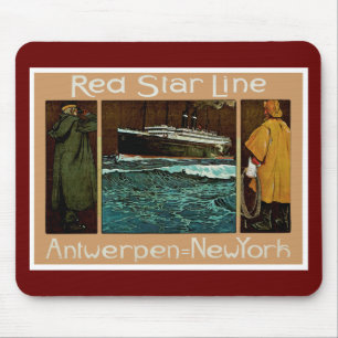 Red Star Line ~ Antwerpen-New York Mousepad