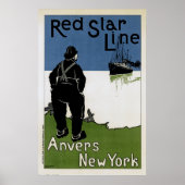 Red Star Line ~ Anvers-New York Poster (Vorne)