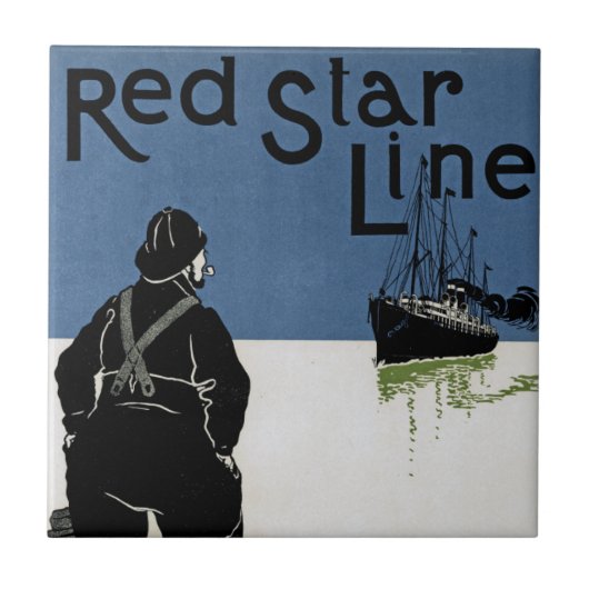 Red Star Line Fliese (Vorderseite)