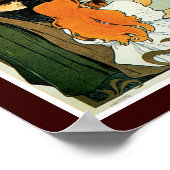 Red Star Line Frau mit Girl Ad Poster (Ecke)