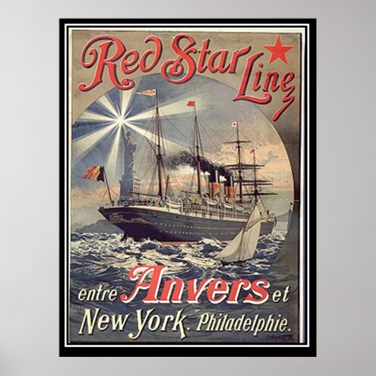 Red Star Line Poster (Vorne)