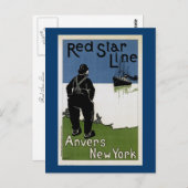 Red Star Line Postkarte (Vorne/Hinten)