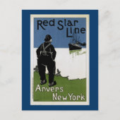 Red Star Line Postkarte (Vorderseite)