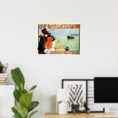 RED STAR LINE Schifffahrt Antwerpen - New York Old Poster (Heimbüro)